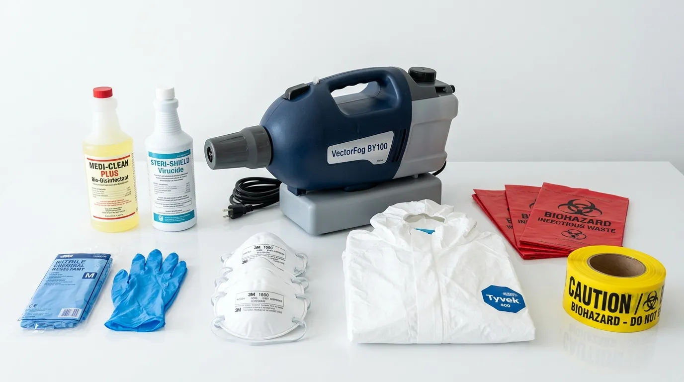 Professional biohazard remediation crew working in Terrace Heights