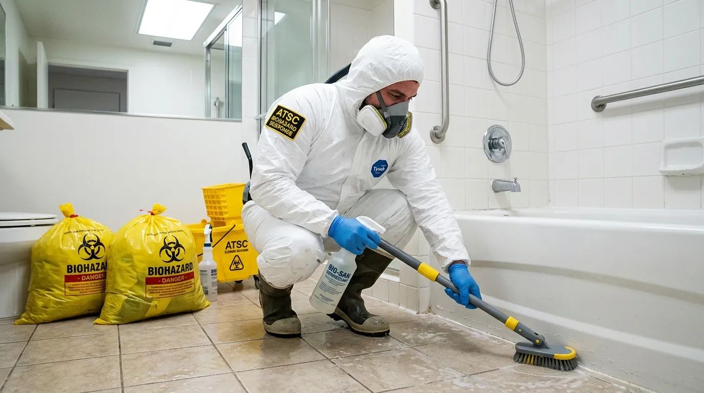 Decontamination equipment deployed for Blood Cleanup in Terrace Heights